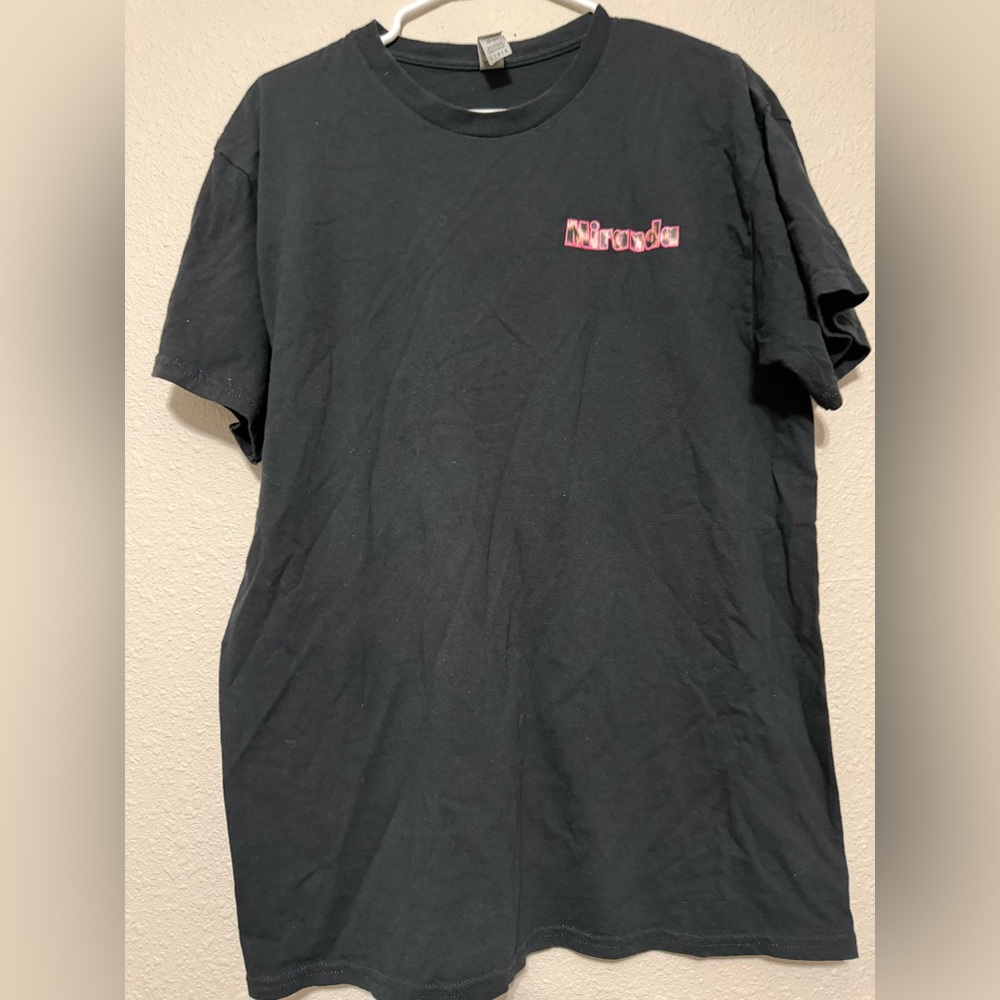 Black Graphic T-Shirt- Says Miranda